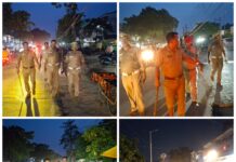 यातायात प्रभारी कुलदीप तिवारी ने टीम के साथ संभाला मोर्चा शास्त्री चौक व कंपनी बाग क्षेत्र से हटवाया अतिक्रमण
